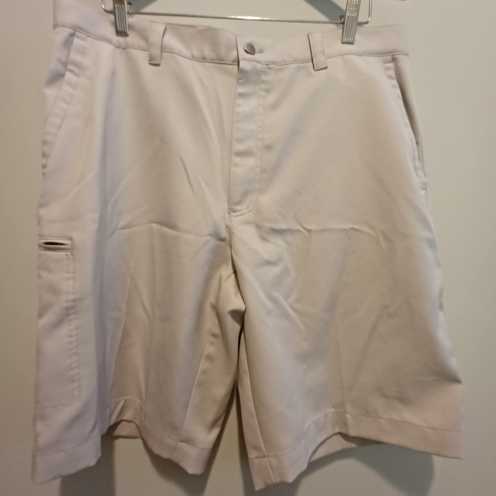 Callaway Shorts Mens‎ 36 Pockets Button Lightweight Outdoors Chino Beige